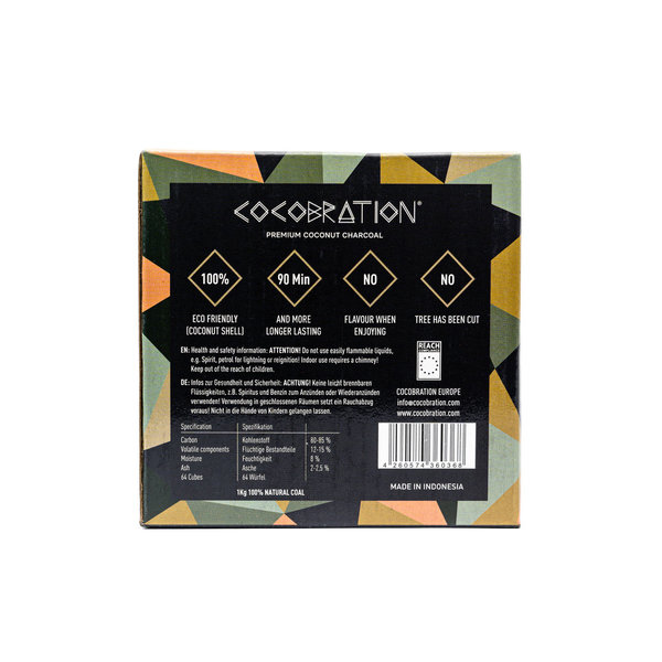 Cocobration Premium Kohle 26er - 1kg