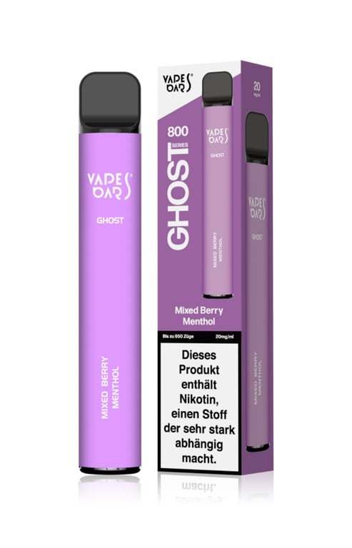 Vapes Bars Ghost 800 Einweg E-Zigarette 20mg - Mixed Berry Menthol